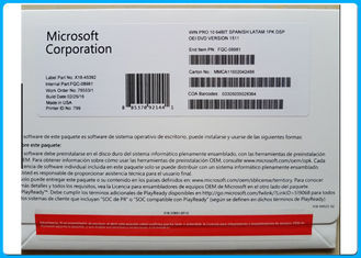 मूल कुंजी लाइसेंस के साथ विंडोज 10 प्रो सॉफ्टवेयर मल्टी-लैंग्वेज 64 बिट
