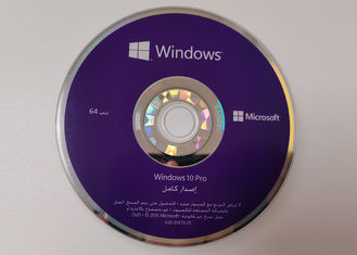 विंडोज 10 पेशेवर 64 बिट डीवीडी ओईएम सीओए कुंजी लाइसेंस मूल 100% अरबी भाषा एफक्यूसी -08983