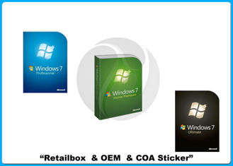 सीओए स्टीकर के साथ मूल विंडोज 7 प्रोफेशनल 32 X 64 बिट Retailbox विंडोज 7 सॉफ्टवेयर