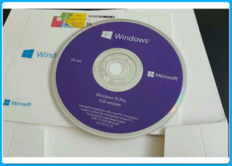 नई सील माइक्रोसॉफ्ट विंडोज 10 प्रो सॉफ्टवेयर 64 बिट OEM कुंजी के साथ डीवीडी x अंग्रेजी
