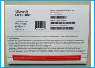 जीनियुइन उत्पाद कुंजी के साथ माइक्रोसॉफ्ट विंडोज़ 10 प्रोफेशनल 64 बिट डीवीडी / वाईन 10 प्रो ओईएम पैक