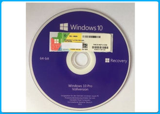 वास्तविक माइक्रोसॉफ्ट विंडोज 10 प्रो सॉफ्टवेयर OEM बॉक्स 64 बिट डीवीडी / सीओए लाइसेंस कुंजी