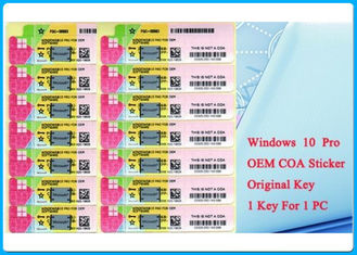 सभी Lanugaue संगत विंडोज 10 प्रो सीओए स्टिकर 32 बिट 64 बिट ऑनलाइन सीओए X20 वास्तविक OEM लाइसेंस सक्रिय करें