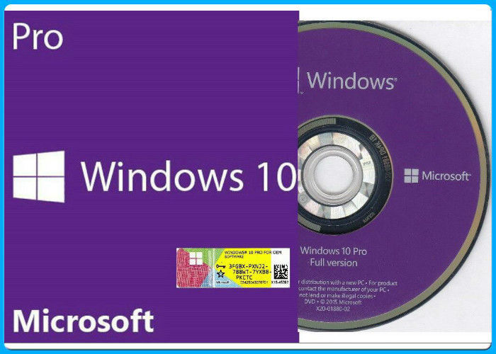 माइक्रोसॉफ्ट विंडोज़ 10 प्रो सॉफ़्टवेयर 64 बिट डीवीडी सर्वश्रेष्ठ गुणवत्ता जीनियुओ OEM लाइसेंस जीवनकाल सक्रियण नहीं एफपीपी / एमएसडीएन