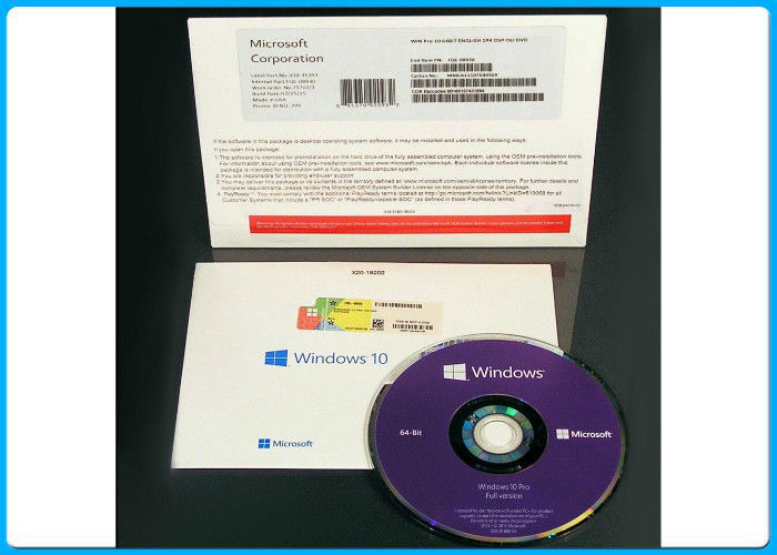 माइक्रोसॉफ्ट विंडोज़ 10 प्रो प्रोफेशनल 64 बिट स्पैनिश डीवीडी जेन्यून स्पैनिश पैकेज जीत 10 प्रो ओम पैक / यू.एस.ए में बनाया गया